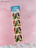 Vintage Hambly Stickers, Prismatic SHINY Seahorses, 1 Sheet New & Sealed