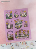 Vintage AGC American Greetings Happy Easter Blessings Full Sticker Sheet, Unused