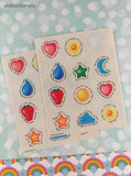 Vintage 1980 Hallmark Thankfulness & Love Partial Sticker Sheets Set/2
