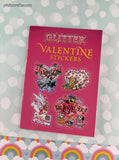 Vintage 2004 Dover Little Activity Books: GLITTER Valentine Stickers Softcover
