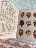 Vintage 1996 Dover Little Activity Books: Old-Time Sentimental Messages Stickers Softcover