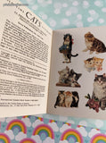 Vintage 1991 Dover Little Activity Books: Old-Time Cats Stickers Softcover