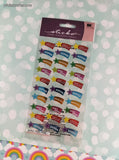 2012 Rewards Stickopotamus SHINY Shooting Stars Full Sticker Sheet, New & Sealed