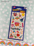 Vintage Mello Smello Scratch 'n Smell Stickers Peppermint, Raspberry, Potpourri, New & Sealed
