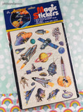 Vintage 7&7 Space Travel Magic Stickers w/Activity Book, New Sealed