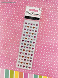 Mrs. Grossman's Limited Edition Micro Hearts Kawaii SHINY Full Sticker Sheet Set/2, NEW & Sealed