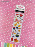 Mrs. Grossman's Limited Edition Picnic SHINY Full Sticker Sheet Set/2, NEW & Sealed