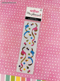 Mrs. Grossman's Limited Edition Fancy Confetti SHINY Full Sticker Sheet Set/2, NEW & Sealed