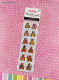 Mrs. Grossman's Limited Edition Cute Bears SHINY Full Sticker Sheet Set/2, NEW & Sealed