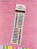 Mrs. Grossman's Limited Edition Happy Birthday Candles SHINY Full Sticker Sheet Set/2, NEW & Sealed