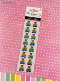 Mrs. Grossman's Limited Edition LTD Sp Sm. Rainbow Bear SHINY Full Sticker Sheet Set/2, NEW & Sealed