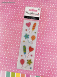 Mrs. Grossman's Limited Edition Magical Balloons SHINY Full Sticker Sheet Set/2, NEW & Sealed