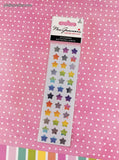 Mrs. Grossman's Limited Edition LTD Multi Micro Stars SHINY Full Sticker Sheet Set/2, NEW & Sealed