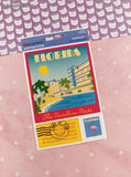 Mrs. Grossman's Destinations Cardstock Stickers Florida Embossed Full Sticker Sheet, NEW