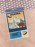 Mrs. Grossman's Destinations Cardstock Stickers Alaska Embossed Full Sticker Sheet, NEW