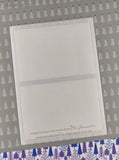 Vintage 2003 Mrs. Grossman's Christmas Gift Labels Blue Silver Snowflakes Full Sticker Sheet, NEW