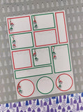 Vintage 2003 Mrs. Grossman's Christmas Gift Labels Red Green Silver Bells Full Sticker Sheet, NEW