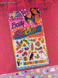 Vintage Lisa Frank Body Stickers Jungle Animals Beach Themed NEW & Sealed