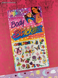 Vintage Lisa Frank Body Stickers Ballerina Bunny Rabbit Themed NEW & Sealed