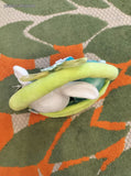 NWT Squishmallows Green Easter Basket w/Valentina & Ferdie 4”-5” Squishmallows