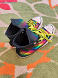Converse All Stars Hi Tops Rainbow SHINY M5 W7 Sneakers