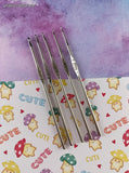 Vintage Boye Metal Stainless Knitting Needles Set/5