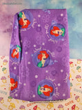 Walt Disney's The Little Mermaid "Watch Me Sparkle" Purple Fabric Remnant, 23" x 41", Nice / Clean