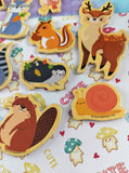 Bendon Miniature Lightweight Chipboard Wildlife Animals Refrigerator Magnet Set/14