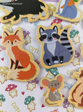 Bendon Miniature Lightweight Chipboard Wildlife Animals Refrigerator Magnet Set/14