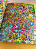 Vintage 1993 1st Printing Look & Find Walt Disney's Mickey and Friends Time Twisters Oversized Hardcover