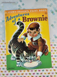 Vintage Adventures of a Brownie Story-Teller's Paint Book Softcover