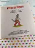 Vintage 1986 1st Printing Puss in Boots Golden Softcover, Like New