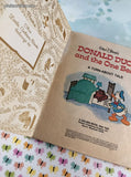 Vintage 1978 Little Golden Book: Walt Disney's Donald Duck and the One Bear A Turn-About Tale Hardcover