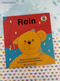 Vintage 1988 Bear Facts: Rain by David Bennett Bantam Little Rooster Hardcover