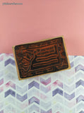 Vintage Rubber Stampede Winnie the Pooh B is for Book A12305F Wooden Block/Rubber Stamp