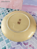 Vintage 1984 Ebeling & Reuss Yellow White Embossed Ducks Setting For One Plate, Bowl, Mug, Like New