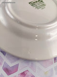 RARE Vintage IKEA 15914 Italy Blue Flowers Set/3 Salad/Bread Plates 7.75", Like New