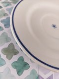RARE Vintage IKEA 15914 Italy Blue Flowers Single Saucer, Like New