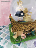 Vintage 1995 Heroines of the Fairy Tale Forest Water Globe Collection Goldilocks Musical Snow Globe