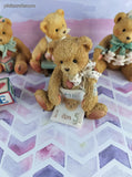 Vintage 1990's Cherished Teddies Birthday Bears Baby Thru Age 5 Figurines Set/6