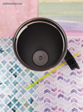 Nautica Stainless Steel Tumbler Travel Mug White All Over Anchor 24oz Black Lid