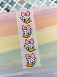 Vintage Mrs. Grossman's Disney Favorites Daisy Duck Full Sticker Sheet, Unused