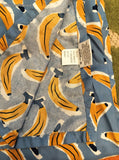Target Room Essentials Blue Yellow Banana All-Over Print Queen Sized Flat Sheet