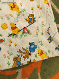 Vintage Winnie the Pooh Hundred Acre Woods Fabric Remnant/Homemade Curtains 44" x 76"