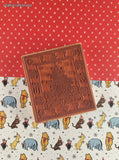 Vintage 2003 PSX #K-3530 Festive Lighted Christmas Tree Wooden Block/Rubber Stamp