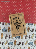 Vintage Inkadinkadoo Jingle all the Way Joker Wooden Block/Rubber Stamp