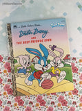 Vintage 1992 Little Golden Book: Tiny Toon Adventures Buster Bunny and the Best Friends Ever Hardcover