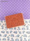Vintage Inkadinkadoo A Birthday Wish Wooden Block/Rubber Stamp