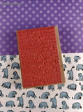 Vintage Inkadinkadoo #6699 Happy Birthday Text Wooden Block/Rubber Stamp