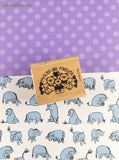 Vintage 1992 Stampin' Up "Friends are Forever" Wooden Block/Rubber Stamp